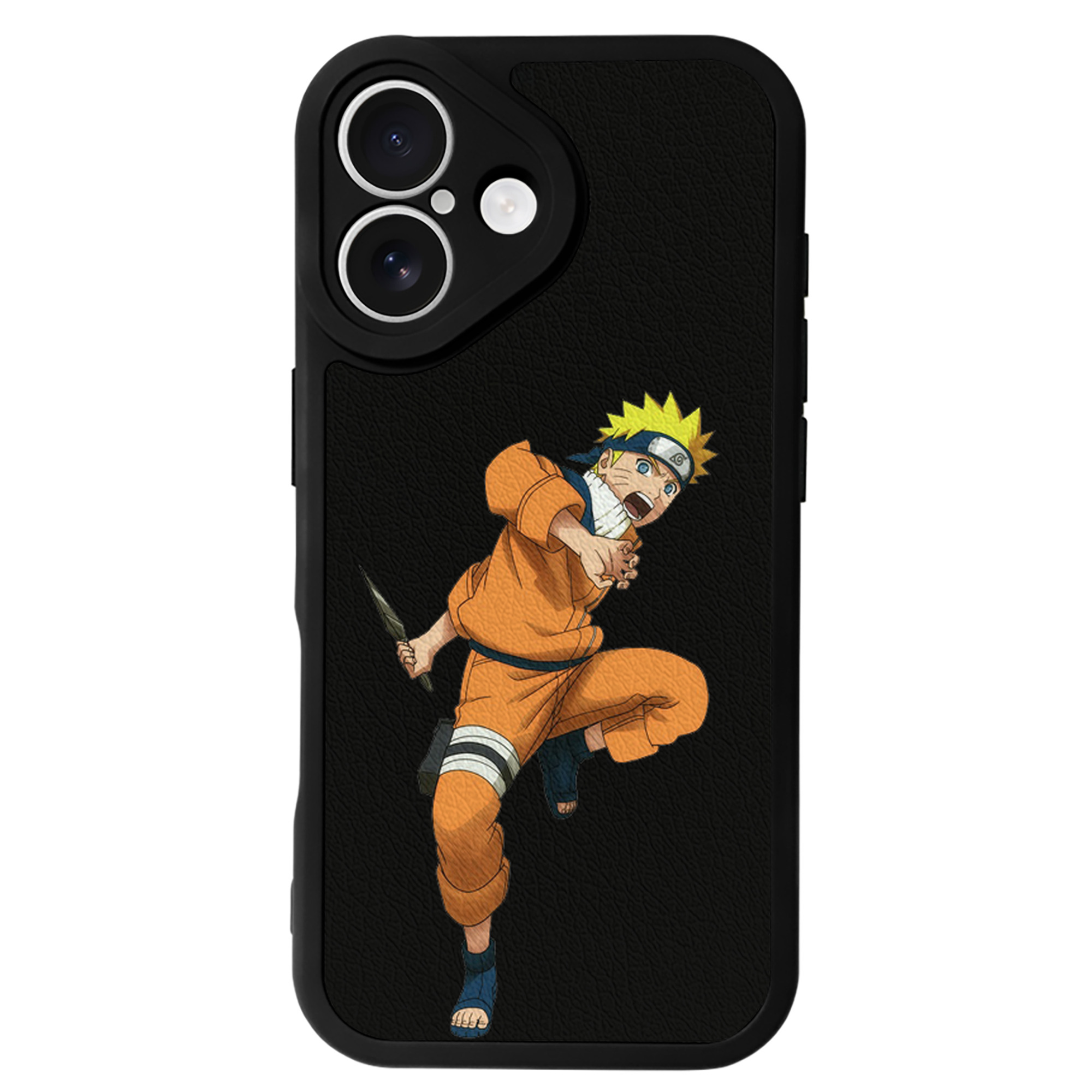 （画像用） NARUTO -ナルト- うずまき ナルト Uzumaki Naruto 【iPhone 16シリーズ対応】シリコンスマホケース（レザー調） 材質：シリコン